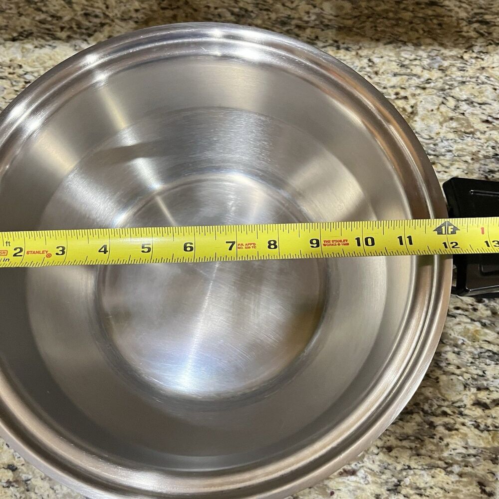 Kitchen Craft Americraft 6 Qt Saucepan Stainless Elec. Slow Cooker Base Lid - Picture 14 of 16
